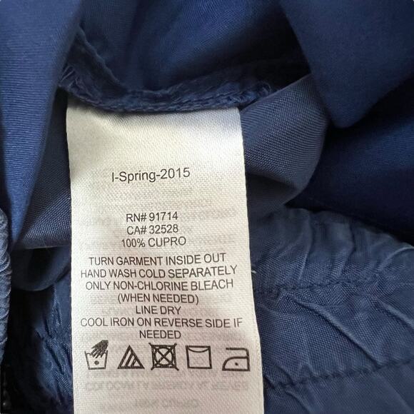 Armani Exchange Blue Cupro Jogger Pants Cuffed Ankle Size XXS - Picture 6 of 6